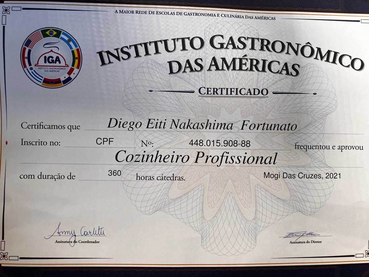 Certificado SENAI